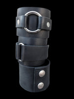 Black leather cuffs 3 Styles