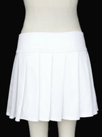 S/S White Pleated Skirt