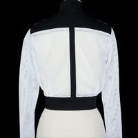 S/S Black and White Snap Jacket