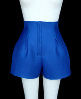 Blue Nylon Shorts