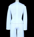 White Nylon Cutout Jacket