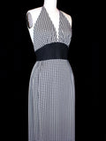 Houndstooth Halter Dress
